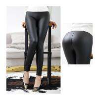 【CW】 Waist Leather Leggings for Light amp;Matt Thin amp;Thick Push Up Pants