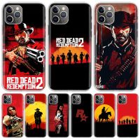 Red Dead Redemption 2 For iPhone 11 13 14 Pro Max 12 Mini Phone Case X XS XR 6 6S 8 7 Plus SE Apple 5 5S Fundas Cover Coque Capa