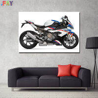 จักรยานกีฬา FAY B M W S100RR โปสเตอร์ตกแต่งภาพวาดสีน้ำมันและ0725E3รูปภาพพิมพ์ศิลปะผนัง