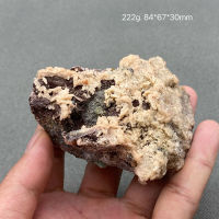 100 Natural Barite Rough Chalcopyrite และ Galena Crystal Symbiotic Ore ตัวอย่าง