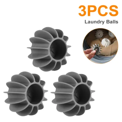 3pcs Silicone Magic Laundry Ball Pet Hair Remover Reusable Clothes Hair Clean Tool Washing Machine Cat Hair Catcher Laundry Ball