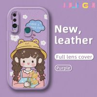 Jlingji เคสสำหรับ Huawei Y9นายก2019 P Smart Z Honor เคส9X ลายการ์ตูนสาวน่ารักบางดีไซน์ใหม่นุ่มหนังซิลิกาเคสโทรศัพท์เจลฝาปิดเลนส์เต็มรูปแบบกล้องเคสกันกระแทกกันกระแทก