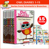 (In Stock) พร้อมส่ง เซตหนังสือไดอารี่ภาษาอังกฤษของนกฮูกน้อย Eva มีทั้งหมด 15 เล่ม Owl Diaries จาก Scholastic