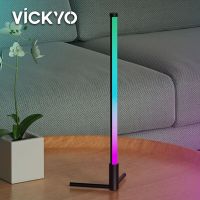 VICKYO Smart LED Night Lights Bluetooth WIFI Voice Control RGB Computer Desktop Ambient Light Music Rhythm For Game Room Decor Night Lights