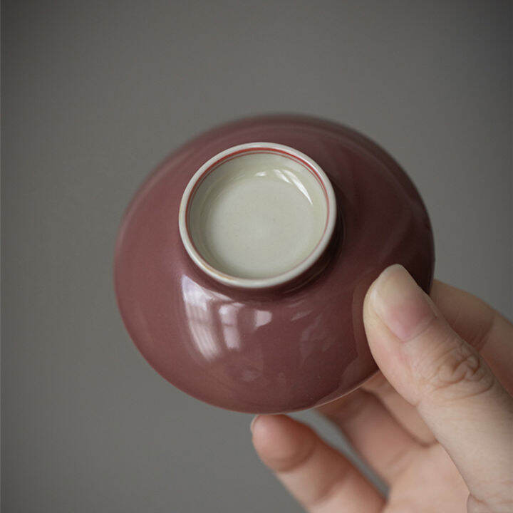 cowpea-สีแดงเซรามิค-gaiwan-สำหรับชา-tureen-teaware-ถ้วยชาจีนชาม-vintage-chawan-ชา-ceramony-ชุด