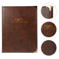 RUDMALL Menu Cover Holder Leather Menu หนังสือ A4 เมนูหนังสือราคาอาหารอาหารร้านอาหารเมนูอาหาร