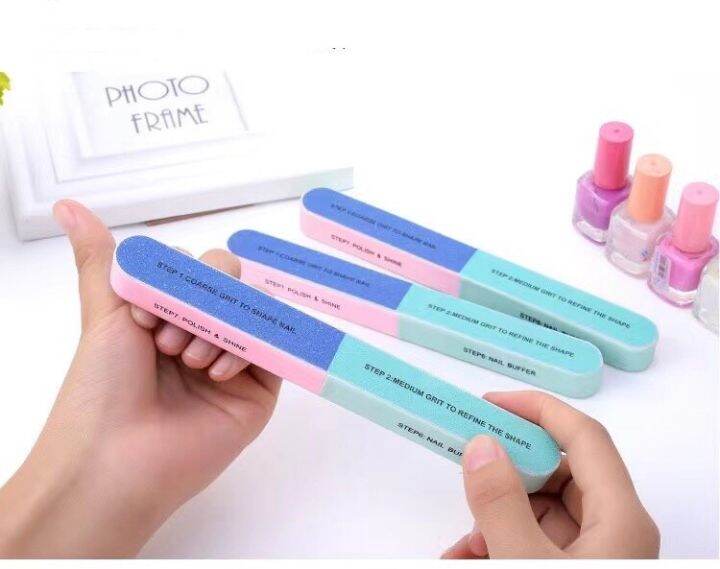 สีใหม่-พร้อมส่ง-ตะไบเล็บ-7-ขั้นตอน-ตะไบ-7step-สำหรับตะไบเล็บก่อนการทำเล็บ-ต่อเล็บ-แต่งเล็บ-ขายแยกชิ้น