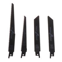 4pcs Reciprocating Saw Blades High Carbon Steel Wood Pruning Saw Blades For Plastic Pipe Metal Cutting S922H/S922E/S611D/S1011D