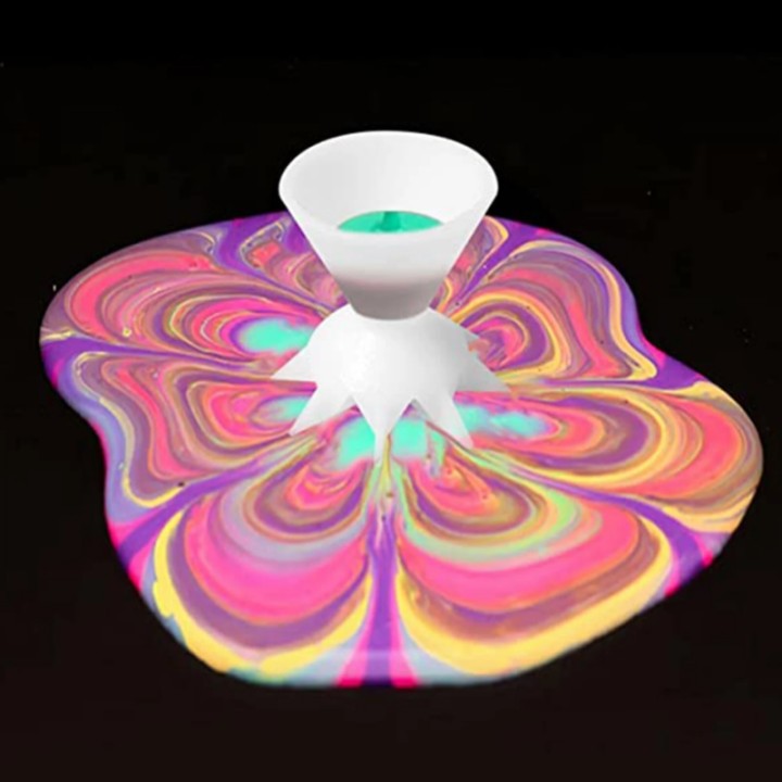 มินิสีอะคริลิเทถ้วยแยกถ้วยสีเทช่องทาง7ขาแยกถ้วยสีเท-diy-ทำอุปกรณ์ดอกไม้-patenn