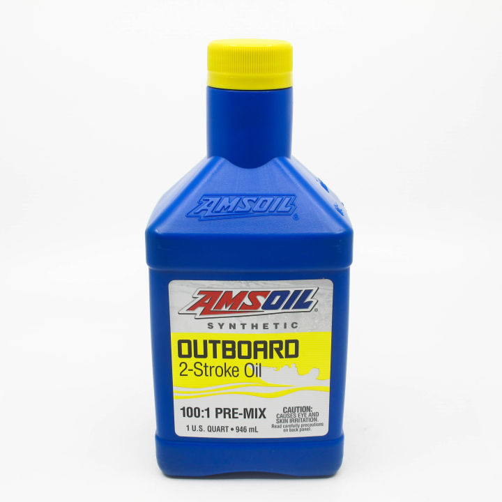 AMSOIL Outboard 100:1 Pre-Mix Fully Synthetic 2-Stroke Oil (1qt ...