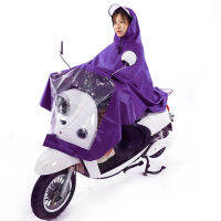 Rain Ponchos แบบพกพาหนาขยายกว้างกันน้ำเต็มตัวสำหรับผู้ใหญ่รถยนต์ไฟฟ้าเสื้อกันฝนรถจักรยานยนต์