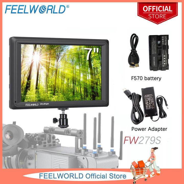 Feelworld FW279S DSLR Camera Field 7 Inch Monitor Ultra Bright Daylight ...