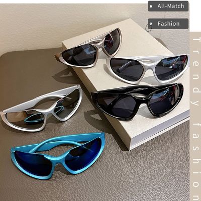 【CW】✖✓  Y2k Sunglasses Luxury Brand Design Glasses Men Uv400 Goggle Shades Mirror Punk Eyewear