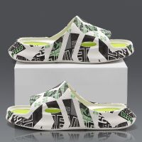 2023 New Summer Slippers Men EVA Soft Bottom Indoor Home Slide Sandals Printing Beach Shoes Male Slippers Flip Flops Big Size 46