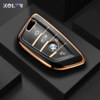 โครงเปลือกนอกเคส TPU แฟชั่น Kunci Remote Mobil Fob สำหรับ BMW X1 X3 X5 X6 X7 1 3 5 6 7ชุด G30 G11 F15 G02 F48ไร้กุญแจ