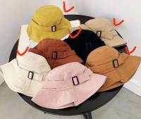 [พร้อมส่ง] หมวกปีกกว้าง หมวกบักเก็ต Bucket Hat หมวกกันแดด ทรงใหม่ มีสายรัดเข็มขัด