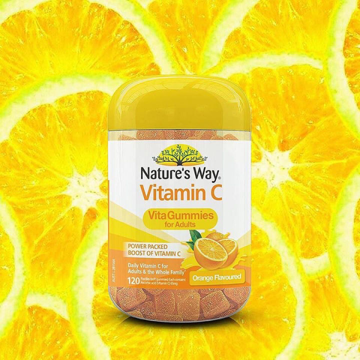 natures-way-vitamin-c-vita-gummies-for-adults-120s-เนเจอร์-เวย์-เยลลี่วิตามินซี-สำหรับผู้ใหญ่-120เม็ด