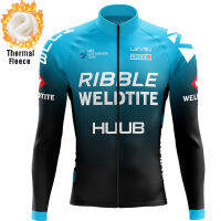 HUUB Long Sleeves Cycling Jersey 2022 Team Winter Thermal Fleece Bicycle Cycling Clothing Mens MTB Roupa Ciclismo Masculino