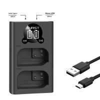 DMW-BLK22 DMWBLK22 BLK22 Dual USB Battery Charger For Panasonic LUMIX DC-S5 DC-S5K GH5 Camera