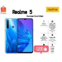 Realme 5#Ram4/128gb#เครื่องใหม่เครื่องศูนย์ไทย