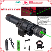 Đèn Laser Điều Chỉnh Tia Xanh Đỏ Gắn Ống Ngắm Scope 532nm Chính Hãng Chiếu