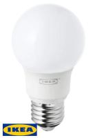 IKEA RYET SOLHETTA  หลอดไฟ LED เกลียว E27 806/470 ลูเมน หลอดเกลียว 2700/4000/6500 เคลวิน