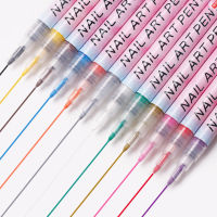 สีทาเล็บปากกาวาดเขียนแห้งเร็วเซฟ12สีเล็บศิลปะปากกาขนาดที่คงทนเหมาะสมสำหรับรายละเอียด