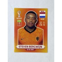 Steven Bergwijn สติ๊กเกอร์สะสม ฟุตบอลโลก world cup 2022 Netherlands ของสะสมทีมฟุตบอล เนเธอร์แลนด์ ฮอลแลนด์