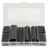 142pcs  heat shrinkable sleeving 3:1 black electronic DIY Kit insulated polyolefin sheathed shrink sleeve cables andCable Electrical Circuitry Parts