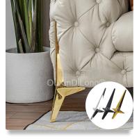 4PCS Heavy Duty Furniture Legs Gold/Black/Chrome Metal Support Leg for Table Sofa Chair Feet Height 45CM Furniture Parts FG969 Furniture Protectors Re