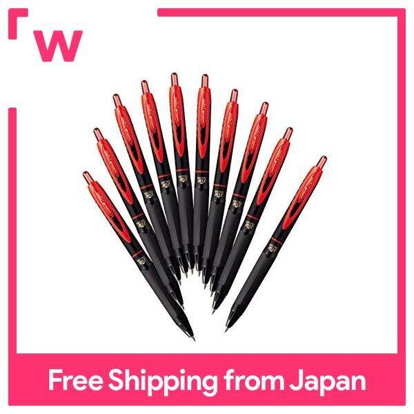 Mitsubishi Pencil Gel Ballpoint Pen UniBall Signo 307 0.5 Red 10 Boxes