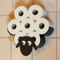 Sheep Decorative Toilet Paper Holder Wall Mounted Tissue Holder Multi-Roll Storage Rack Toilet Paper Holder Bathroom Accessories Toilet Roll Holders