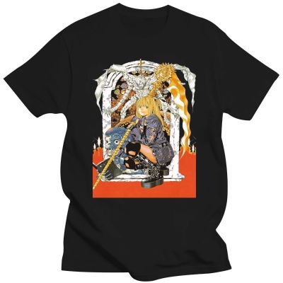 Death Note Tshirt Misa Amane Anime Horror Ryuk Light Yagami Printed T Shirt Men Women Hop Novelty Tees Man Brand 100%