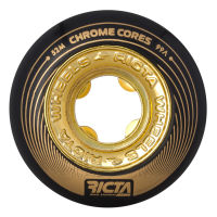 Ricta Chrome Core Black Gold 99a Skateboard Wheels 53mm