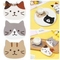 Cartoon Cat Tea Cup Mat/Silicon Coffee Drink Coaster /Non-slip Heat Resisten Mug Holder/Insulation Cup pad/Kitchen Accessories