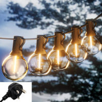 กลางแจ้ง Garland ไฟ220V110V G40หลอดไฟ LED Festoon Fairy Patio String ไฟงานแต่งงาน Street Garden Party ตกแต่ง