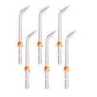 6Pcs ไฟฟ้า Oral Irrigator อุปกรณ์เสริมจัดฟันหัวฉีดสำหรับ WP-100WP-900V300V600V400OcarestNicefeelFlycat