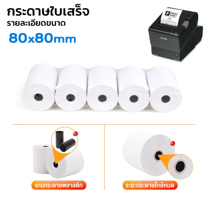 ถูกที่สุด-กระดาษความร้อน80x80-กระดาษใบเสร็จ-ขนาด-80x80mm-ยกลัง-50ม้วน-ยาว56m-ใบเสร็จ-กระดาษปริ้นบิล80x80-thermal-คุณภาพดี-ราคาถูก