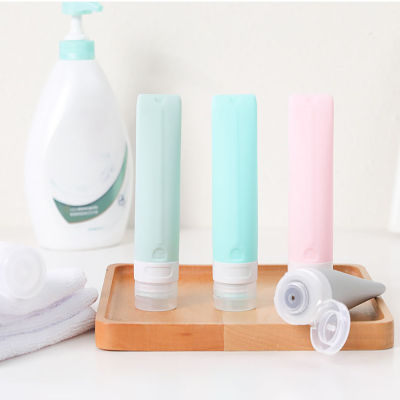 Travel Size Toiletries Eco-Friendly Travel Bottles Squeezable Silicone Bottles Travel Tube Containers Leak Proof Travel Bottles