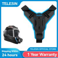 E TELESIN Motorcycle Helmet Strap Mount Front Chin Stand Holder For Gopro Hero DJI Osmo Action Insta360 Action Camera Essorie