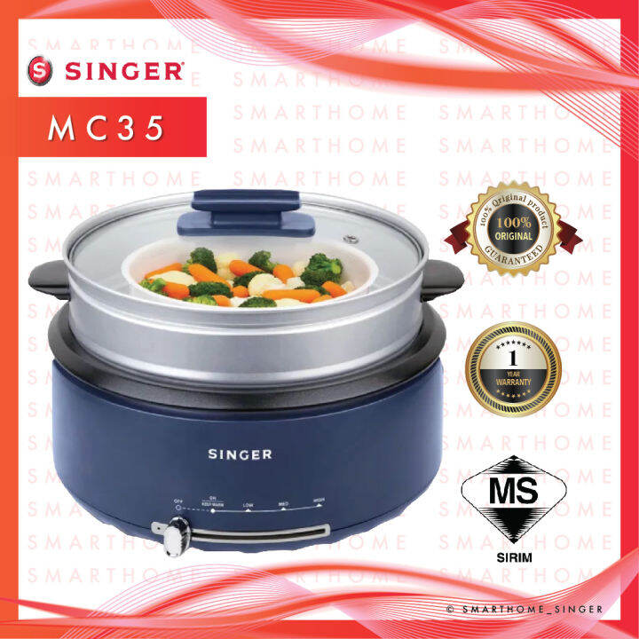 Singer MC35 3.8L Multi Cooker Lazada