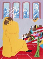 ℗☋ Jacob Lawrence Genesis Creation Sermon Art ฟิล์มพิมพ์ผ้าไหมโปสเตอร์ Home Wall Decor 24x36inch