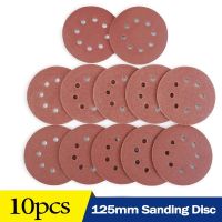 10pcs 5Inch 8 Hole Hook Loop Sandpaper Sanding Discs 40Grit-3000Grit Sanding Paper Sanding Disc Abrasive Polishing Tools Cleaning Tools