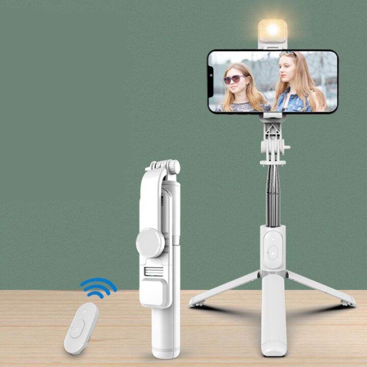 Q02S New Wireless bluetooth selfie stick tripod Foldable monopod With