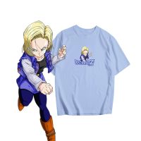 ?เสื้อยืดดราก้อนบอล DragonBallZ?Charactor-Android18 / หมายเลข18