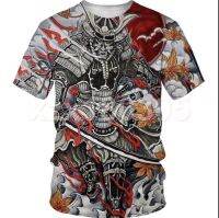 SAMURAI PATTERN 3D ALL OVER PRINTED Unisex T-Shirt S-5XL-STYLE7