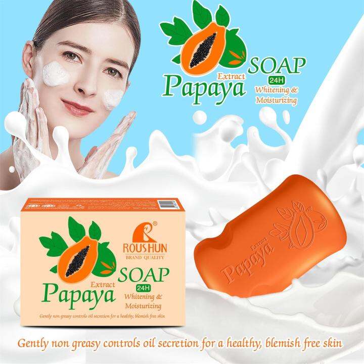 Kojic Acid Papaya Soap Whitening Body Remove Black Skin Improve Skin ...