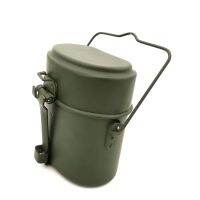 Germany Military Green 3pcs in 1 Camping Cookware Cook Set Hiking Survival Bento Lunch Boxes PotBowl Whosale&amp;Dropship