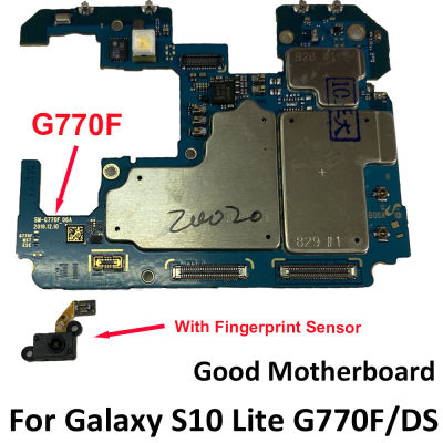 เมนบอร์ด Asal สำหรับ Samsung Galaxy S10 Lite SM-G770F ปลดล็อค G770FDS แผ่นบอร์ดตรรกะเมนบอร์ด128GB