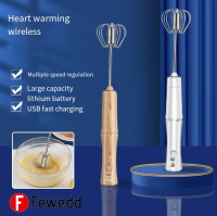 Electric Egg Whisk Handheld,USB Versatile Rechargeable Milk Frother Coffee Whisk Foam Mixer,with 2 Whisk Heads 3 Speed Mini Hand Blender Egg Scrambler Milk Coffee Beater Easy Whisks for Cooking Tool